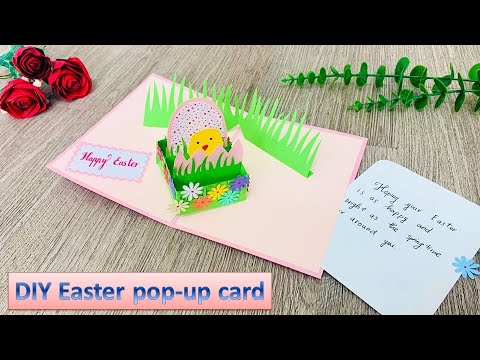Easter chick pop up card | 3D Easter Card DIY | Easter gifts | DG Handmade