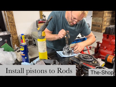 Install press fit Piston to Rods at home
