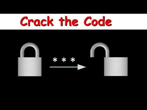 A Numeric Lock has a 3 Digit Key | Crack the Code