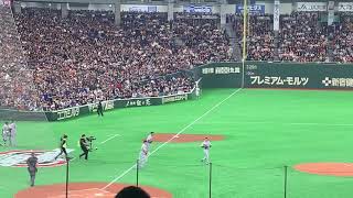 イチローのキャッチボールがやばすぎる 巨人対マリナーズ