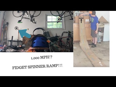 1,000 mph fidget spinner vs ramp!