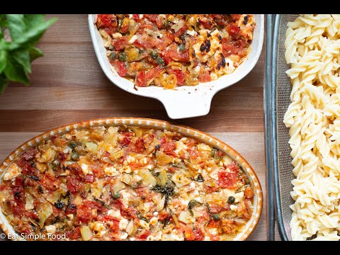 Baked Tomato and Goat Cheese Pasta Recipe - EatSimpleFood.com