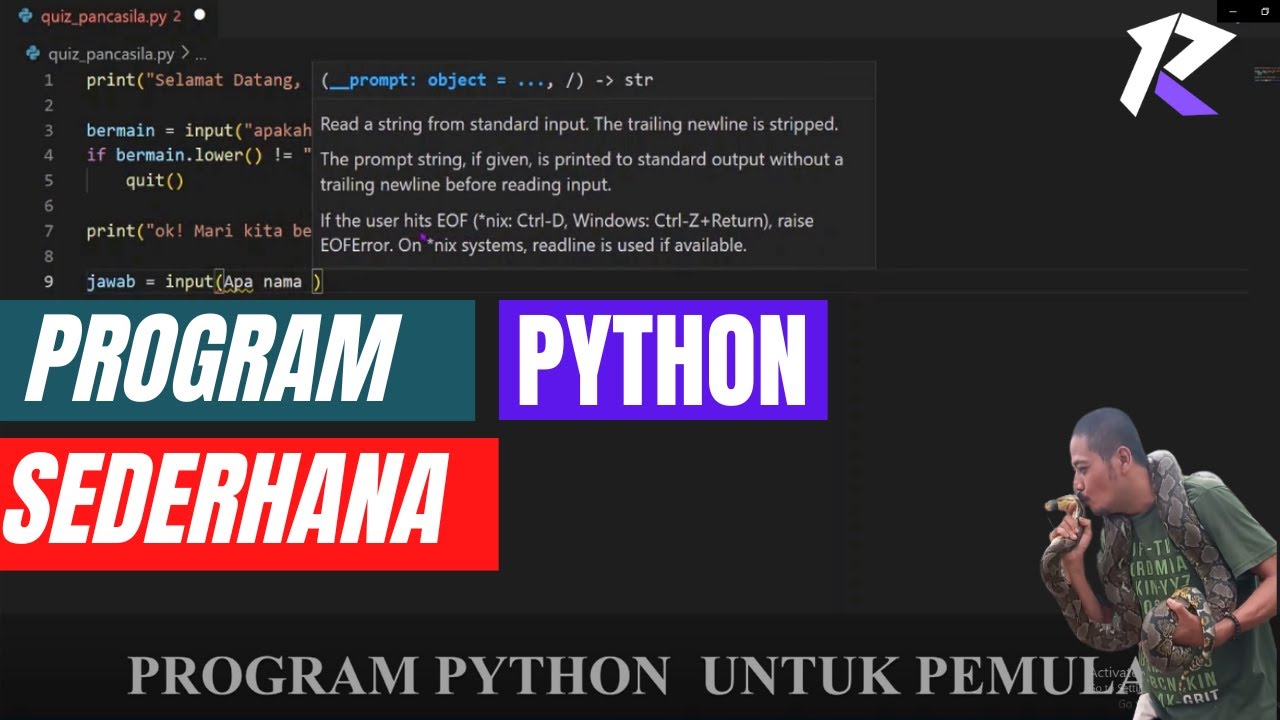 program python sederhana untuk pemula#python#coding