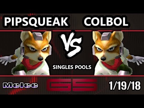 GENESIS 5 SSBM - Pipsqueak (Fox) VS SS | Colbol (Fox) - Smash Melee Singles