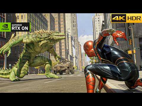 Marvel's Spider-Man 2 (RTX 5090) IRON-SPIDER VS LIZARD FIGHT | INSANE Ray-Tracing Ultra Graphics