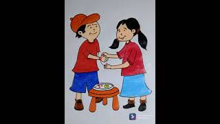 Rakhabandhan  images # rakhi  # shorts # images of  brother & sister💖