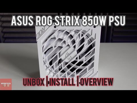 Asus ROG Strix 850w 80+ Gold PSU (white) - Unbox | Install | Overview