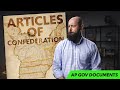 The ARTICLES of CONFEDERATION, Explained [AP Government Foundational Documents]