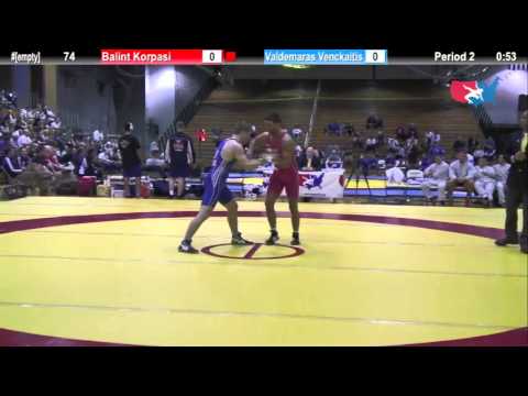 74 KG Balint Korpasi (HUN) vs Valdemaras Venckaitis (LIT)