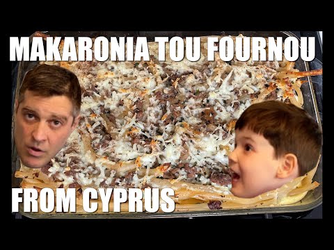 How to Cook MAKARONIA TOU FOURNOUI Recipe from CYPRUS - Father and Son Cook the World