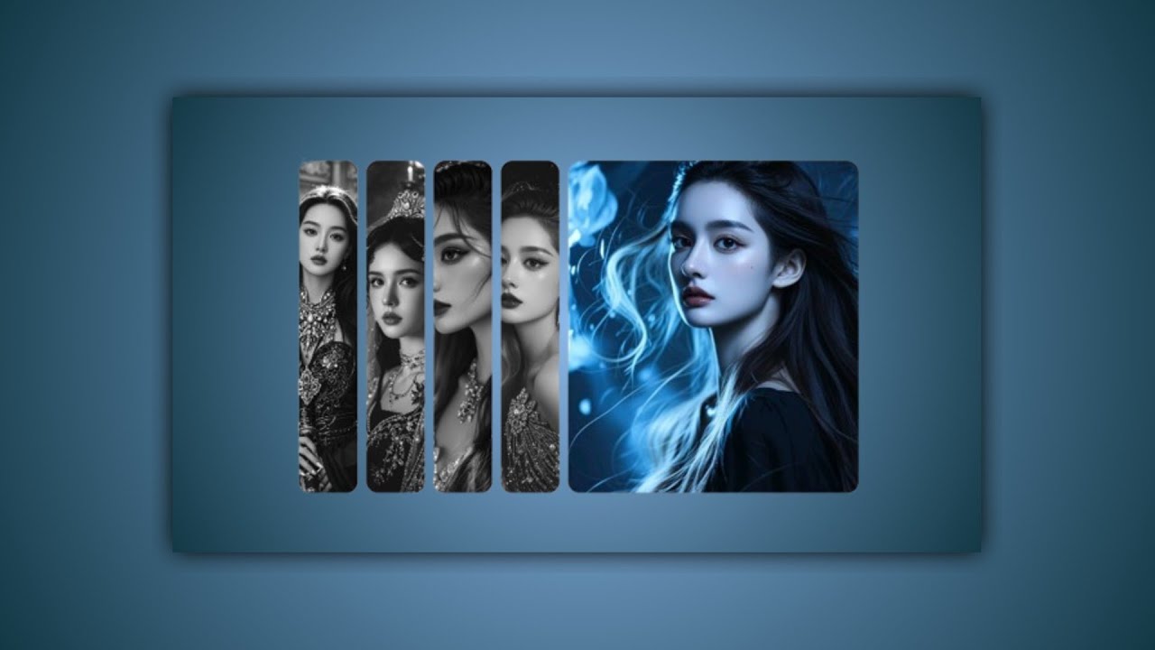 card animation using css flex