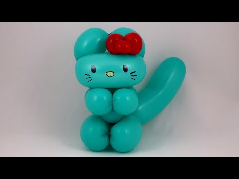 How to make a Kitty from balloons (english subtitles)