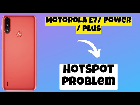 Motorola E7/ Power / Plus Hotspot Problem || Hotspot not working problem || Hotspot problem solution