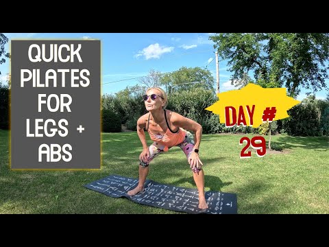 SCHNELLES PILATES-WORKOUT FÜR BEINE + BAUCH. TAG 29
