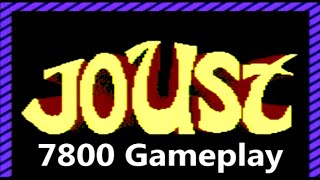 Joust Gameplay Atari 7800 - The No Swear Gamer