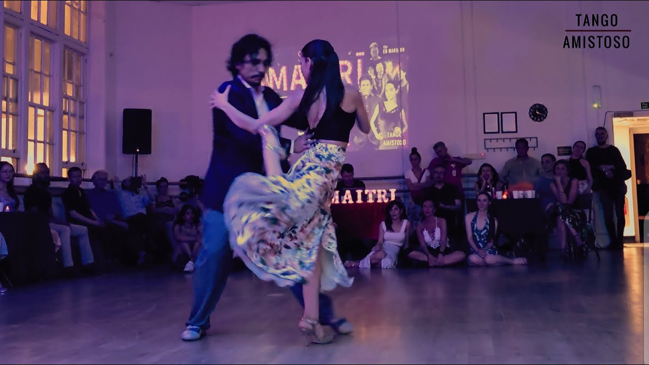 Video thumbnail for Gaston Torelli and Gri Montanaro, Dime Mi Amor - La Santa Calavera, Milonga Maitrī 2025 (1/3)