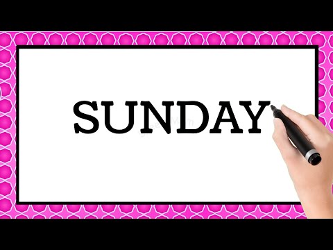Sunday Monday Tuesday Spelling | Days Of The Week | Sunday Monday Writing | Nursery Rhymes Education