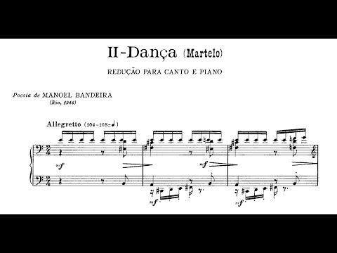 Villa-Lobos - Dança (Martelo), II. das Bachianas Brasileiras No.5 (M. L. Godoy, sop; M. Santos, pn)