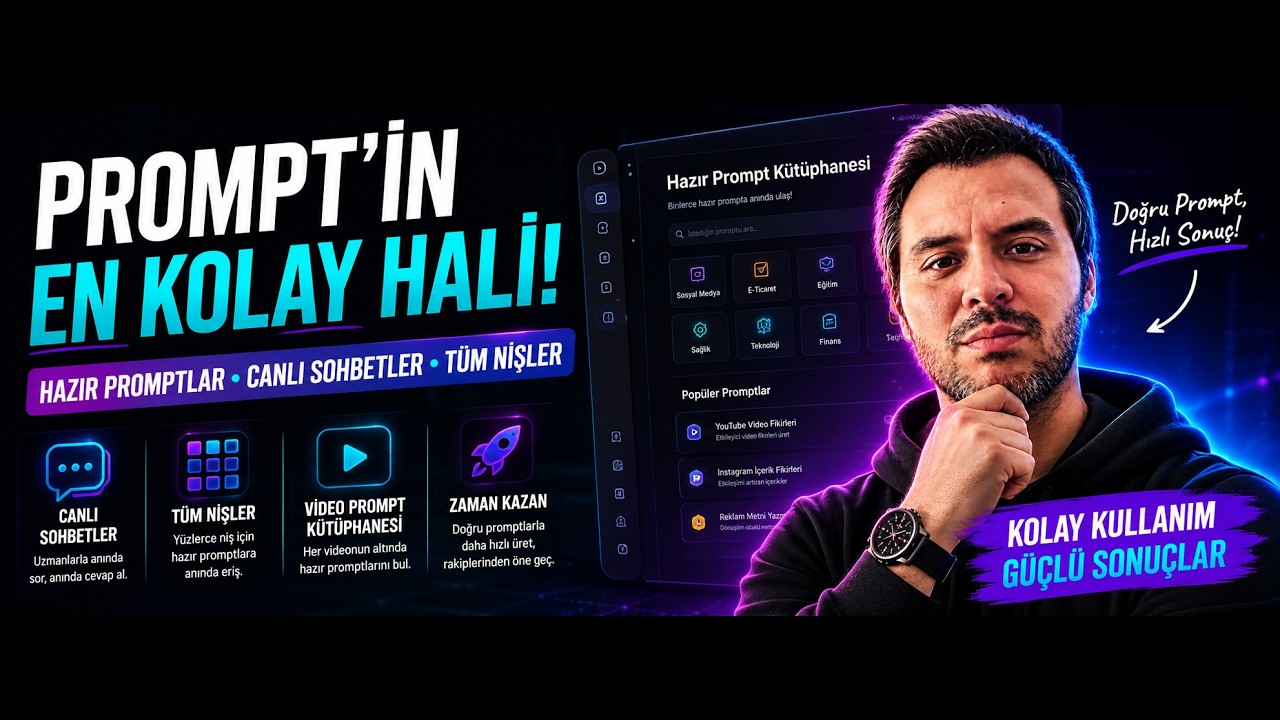 PROMPT’İN EN KOLAY HALİ! | Hazır Promptlar, Nişler ve Canlı Sohbetler