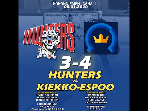Porvoon Hunters - Kiekko-Espoo 08.01.2020