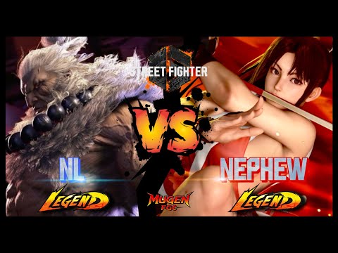 SF6 NL (Akuma) vs NEPHEW (Mai) - High Level Gameplay PT-br
