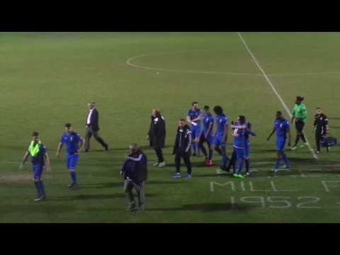 Aveley 1-0 AFC Hornchurch.  Ryman Isthmian League Division 1 North.  Mon17Apr2017