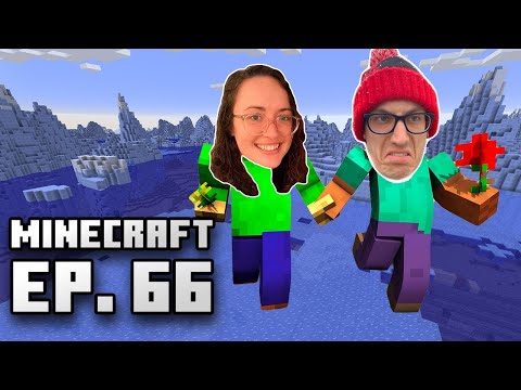 Minecraft BLIND Let's Play [Ep. 66] -- Ryan and Meg's First Time Playing Minecraft Survival!