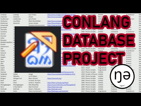 The Conlang Database Project: What It Is and How to Add Your Language To It
