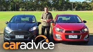 Holden Barina RS v Ford Fiesta Sport video review