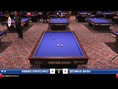 ABBAS ERHELVACI & ŞEHMUS BASU Bilardo Maçı - 2019 TÜRKİYE KUPASI 1. ETAP ERKEKLER-ÖN ÖN ELEME