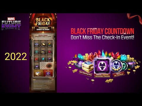 Black Friday Countdown Check-in Event! Marvel Future Fight!