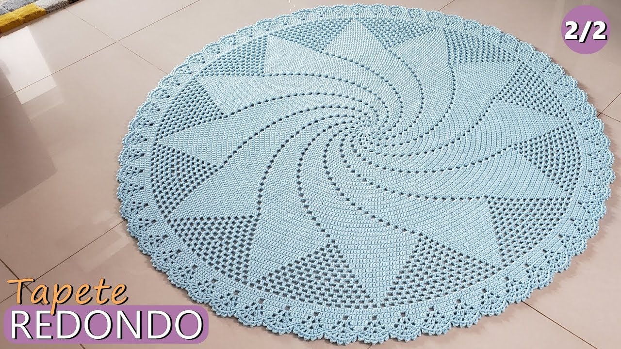 Tapete Redondo de Crochê