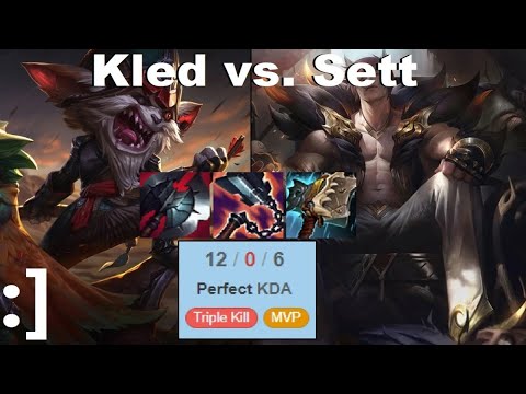 Kled vs. Sett - Most default 12.3 items (stream highlight)