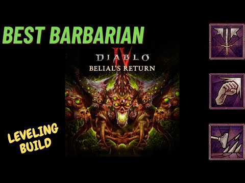 Diablo 4 - Season 8 Best Barbarian Leveling/Starter Build
