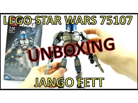 LEGO STAR WARS JANGO FETT BUILDABLE FIGURES 75107 SET UNBOXING & REVIEW Video