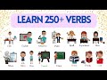 learn 250 verbs efficiently action cooking sports daily routine verbs and more