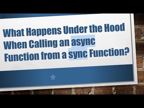 What Happens Under the Hood When Calling an async Function from a sync Function?