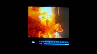 Spacex explosion 9/2/2016 black disk