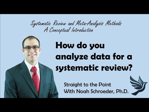 Analyzing Data for A Systematic Review (Applied Example) - Straight to the Point (brief lecture)