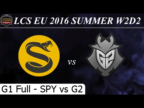 SPY vs G2 Game 1 Full + Profile - LCS EU Summer 2016 W2D2M6 Splyce vs G2 eSports