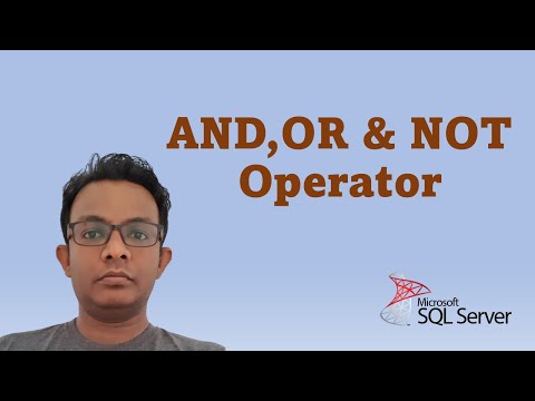How to Use AND, OR and NOT Operator in SQL Select Query