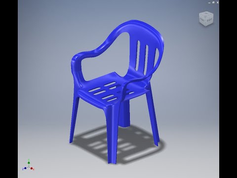 Monobloc Chair using Freeform Methods Inventor 2019