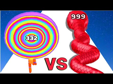Layer Man 3D: Run & Collect (vs) Snake Run Race・3D Running Game - All Levels Gameplay Walkthrough