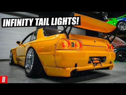 Building and Heavily Modifying a 1989 Nissan Skyline R32 GTS-T - Part 8: INFINITY MIRROR Tail lights