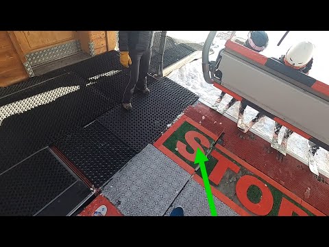 La Plagne ❄️ Smart Ski Lift for Kids | Tilting Floor Tech ⛷️ GoPro POV France April 2022