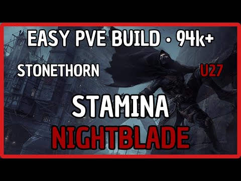 🔪 Stamina Nightblade PvE Build [94k+] | Easy Rotation | ESO Stonethorn | Update in description