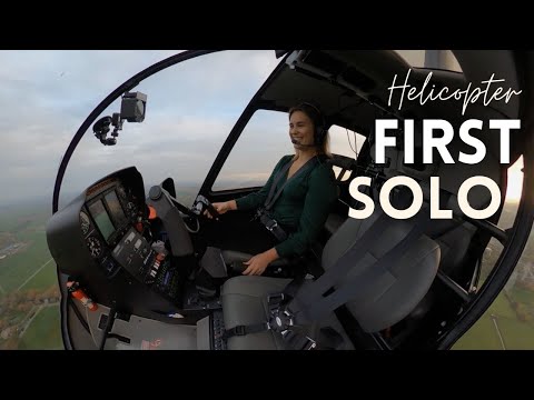 My First Helicopter SOLO! Robinson R44