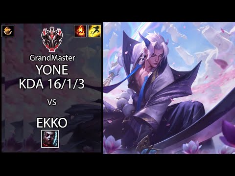 Yone Mid vs Ekko   Challenger Patch 10 16