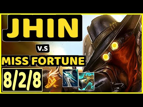 HADES (JHIN) vs MISS FORTUNE - 8/2/8 KDA BOTTOM ADC GAMEPLAY - EUW Ranked MASTER