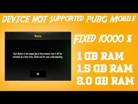 Device Not Supported 1 GB RAM Pubg Mobile